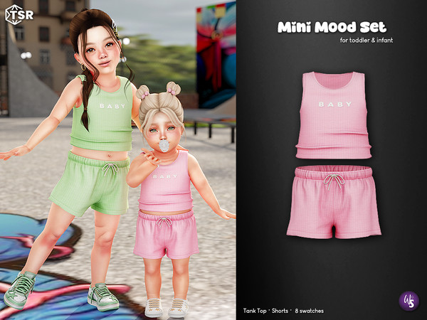 Sims 4 — Mini Mood Set for toddler and infant by WisteriaSims — A cute and comfy outfit for your little Sims! Perfect for