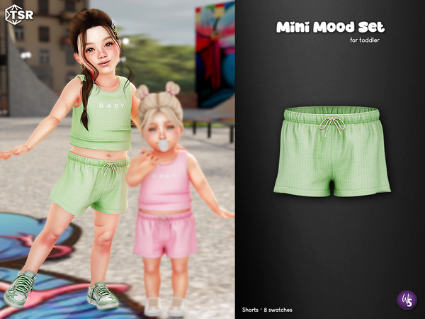 Sims 4 — Shorts - toddler by WisteriaSims — A cute and comfy outfit for your little Sims! Perfect for playdates, sunny
