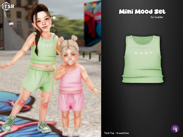 Sims 4 — TankTop - toddler by WisteriaSims — A cute and comfy outfit for your little Sims! Perfect for playdates, sunny