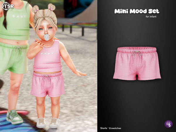Sims 4 — Shorts - infant by WisteriaSims — A cute and comfy outfit for your little Sims! Perfect for playdates, sunny