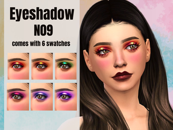 Sims 4 — Eyeshadow N9 by _alttrait_ — A pretty sunset halo eye eyeshadow! I thought it'd be fun to recreate a makeup look