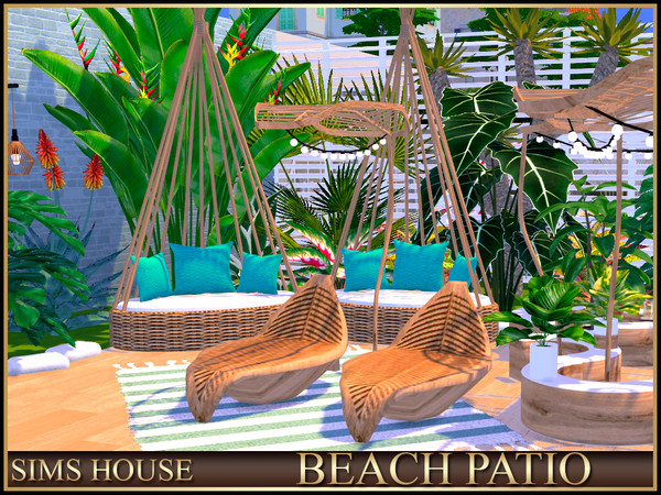 Sims 4 — BEACH PATIO by Sims_House — BEACH PATIO