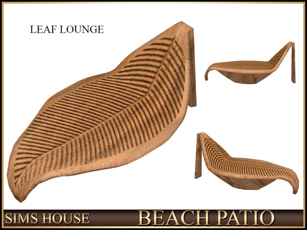 Sims 4 — Sims House LEAF LOUNGE | BEACH PATIO by Sims_House — BEACH PATIO