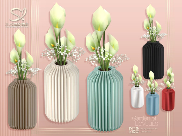 Sims 4 — Garden of Lovelies Calla Lily by SIMcredible! — We got inspired by the beauty of the nature once again :)
