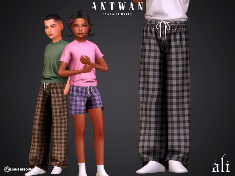 Sims 4 boys clothing CC ANTWAN pants - child by ali1