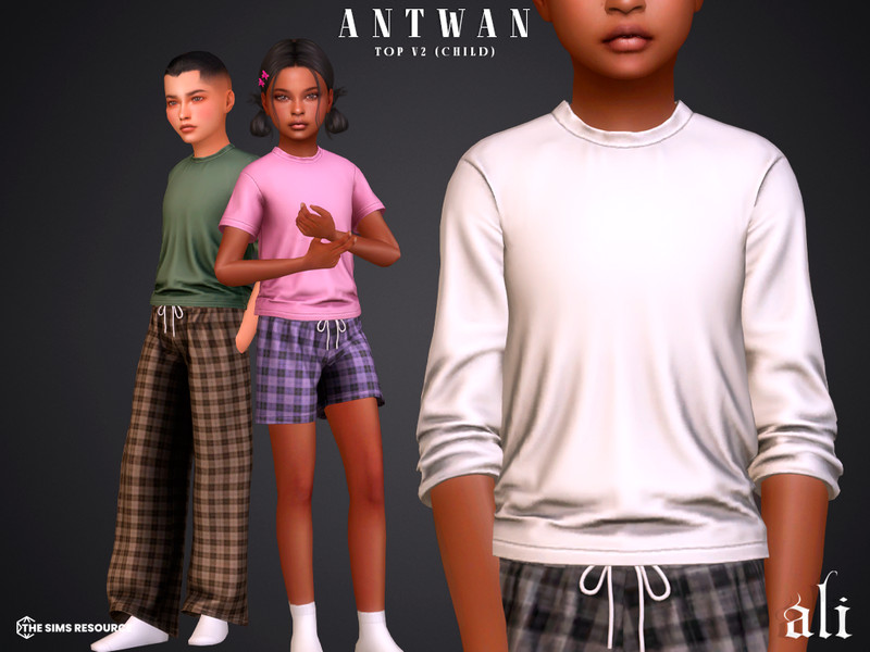 Sims 4 boys clothing CC ANTWAN top v2 - child by ali1