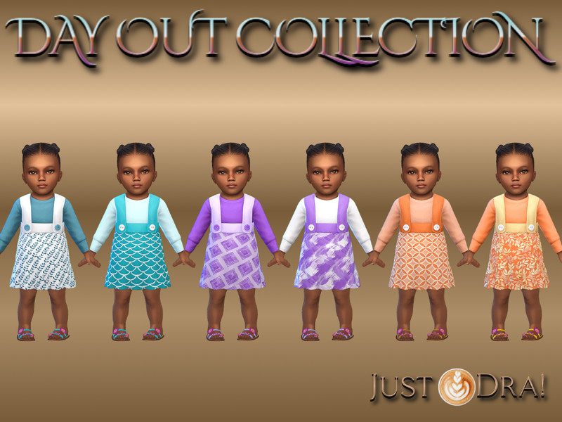 Sims 4 infant clothing and accessory CC JustDraven_DayOut_F_Infant_Dress_D1 by Draven298
