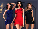 Sims 4 — Ruffle Muse Dress by DOLilac — Custom thumbnail