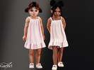 Sims 4 — Toddler - Silky satin slip dress with soft ruffle hem by Garfiel — A light and delicate toddler dress with slim