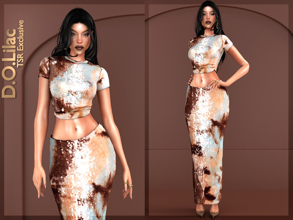 Sims 4 — Mermaid Haze Set -Bottom- by DOLilac — Includes: (Top + Bottom)