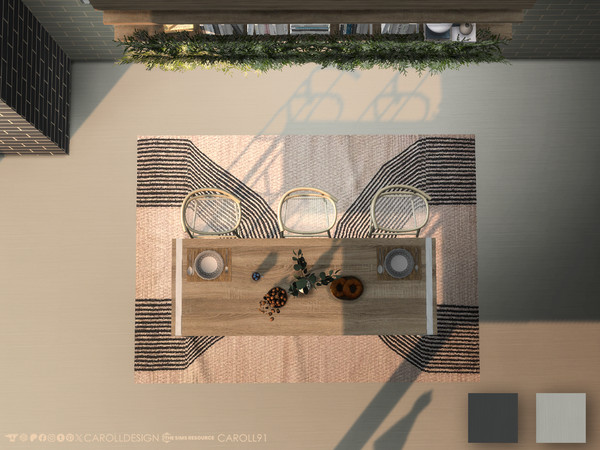 Sims 4 — Mattoni Floor 2 by Caroll912 — A 2-swatch classic wood floor in greyscale tones. Suitable for indoor use,