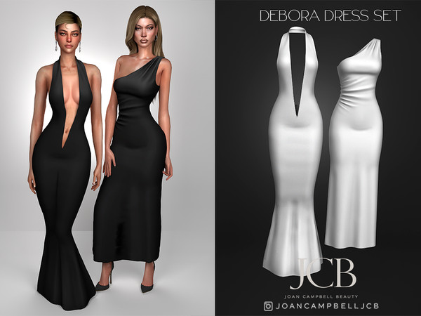 Sims 4 — DEBORA DRESS SET by Joan_Campbell_Beauty_ — INCLUDES: