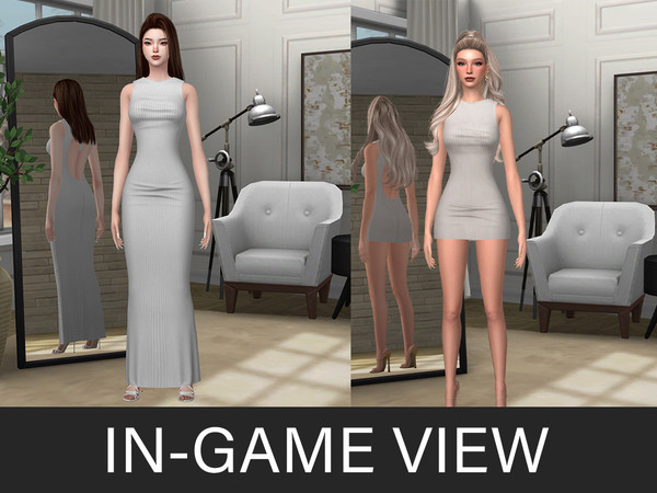 Sims 4 — By Beto - Anai (Long Dress) by Beto_ae0 — A minimalist, elegant and colorful summer outfit, enjoy it!