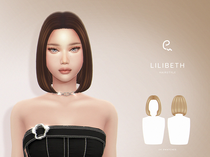 Sims 4 CC Lilibeth Hairstyle by Enriques4