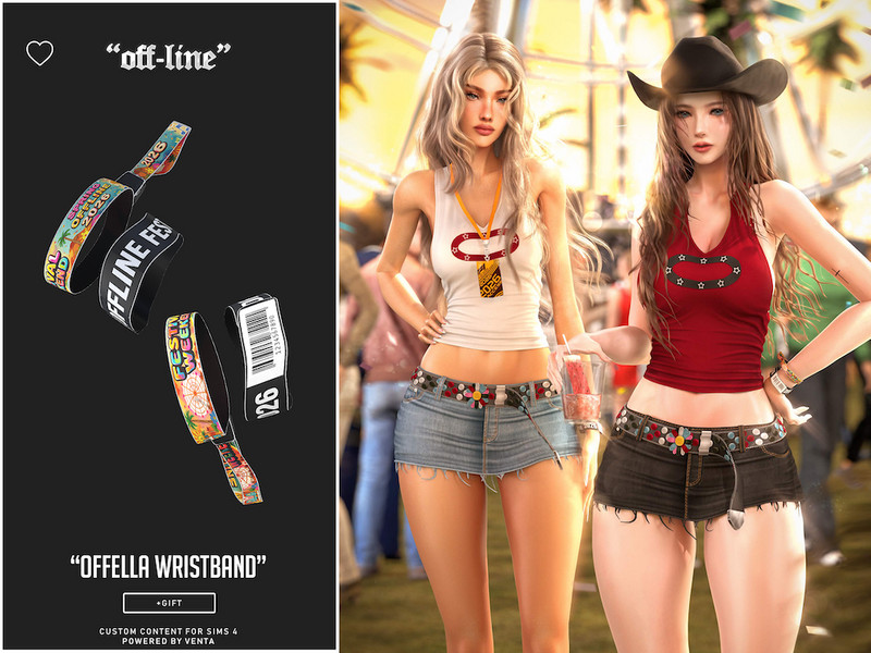 Sims 4 bracelet bangle and wrist accessory CC Off-Line - Offella Wristbands by VentaStudio