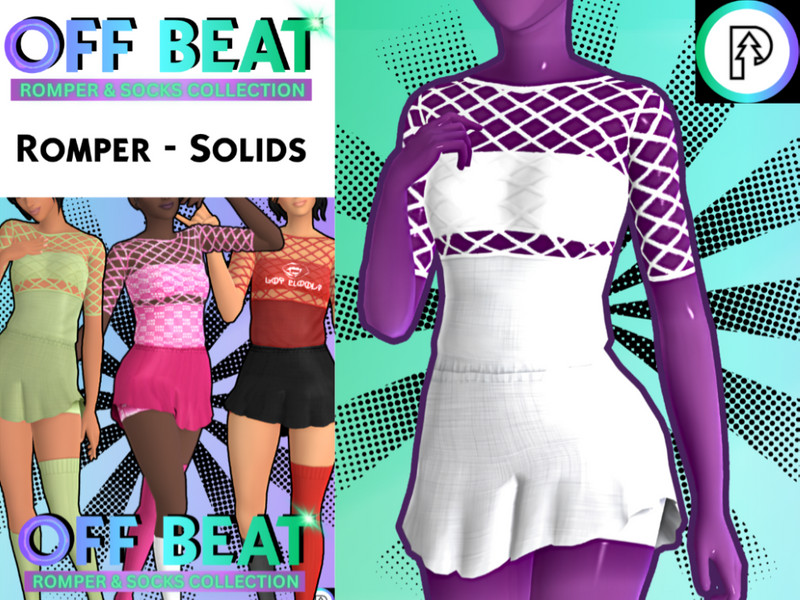 Sims 4 men’s clothing CC OFFBEAT - Romper in Love Bomb by PineTreesAndIncense