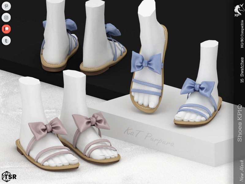 Sims 4 CC Shoes KP1Q- Female by KaTPurpura