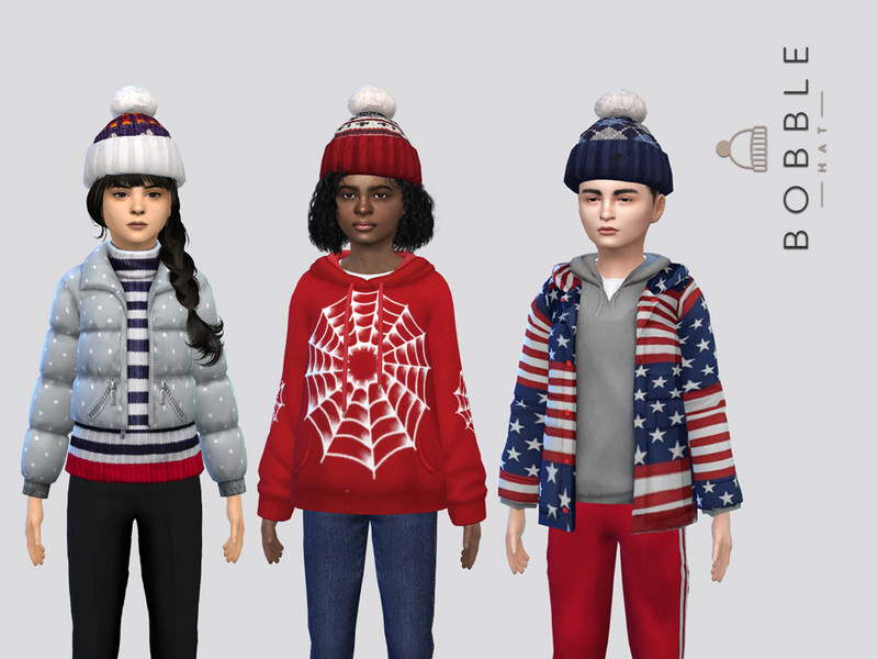 Sims 4 hat CC Bobble Hat Kids by McLayneSims