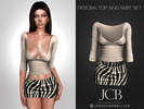 Sims 4 — DEBORA SKIRT AND TOP SET by Joan_Campbell_Beauty_ — INCLUDES: