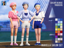 Sims 4 — Mariella Sailor Set for Child by rustys_cc — Mariella Sailor Blouse & Short Trousers Set for Child