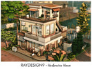 Sims 4 — Harborview House by RayDesign9 — I build this lot in Brindletown Bay 20x20 lot size and 3 floor. This house has