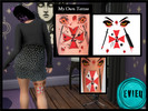 Sims 4 — Bre Tattoo Collection: Zombie Collage Tattoo by btaylor19 — Tattoo #8: Zombie Collage Tattoo. Tattoos for Sims
