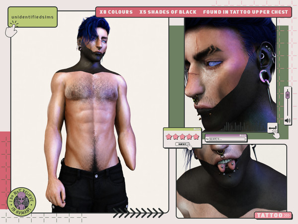 Sims 4 — Unidentifiedsims Sulfur Tattoo AF by unidentifiedsims — 8 Colours