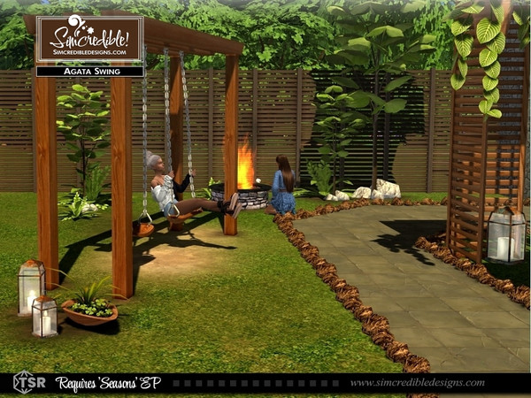 Sims 4 — Agata Swing *SEASONS required* by SIMcredible! — by SIMcredibledesigns.com available at TheSimsResource 4 colors