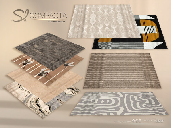 Sims 4 — Compacta Bedroom Rug by SIMcredible! — Bringing today the Compacta Bedroom. A cozy and stylish set designed