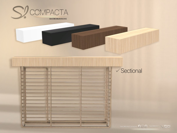 Sims 4 — Compacta Bedroom Ceiling Beam by SIMcredible! — Bringing today the Compacta Bedroom. A cozy and stylish set