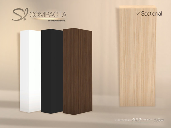 Sims 4 — Compacta Bedroom Fake wall Separator by SIMcredible! — Bringing today the Compacta Bedroom. A cozy and stylish