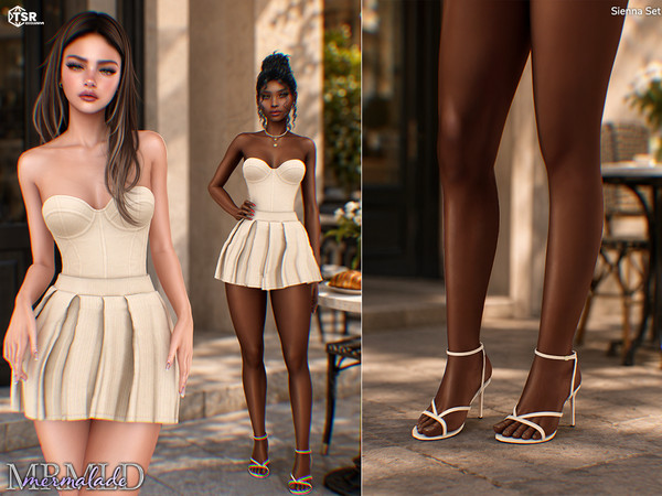 Sims 4 — Sienna Set by Mermalade — Sienna Sculpted Corset Top