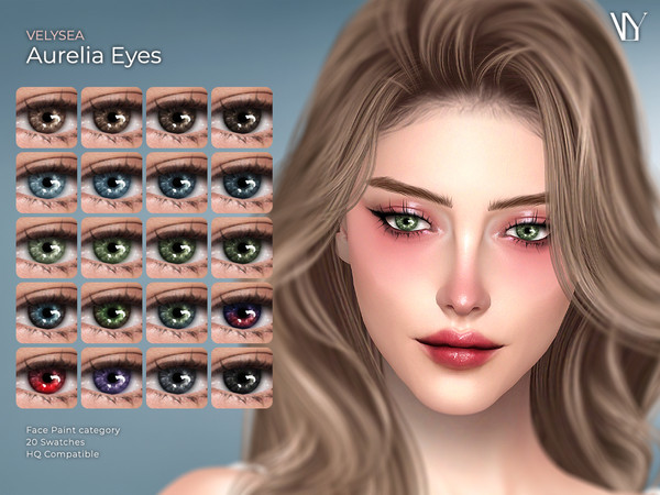 Sims 4 — Aurelia Set by VELYSEA — Eyes