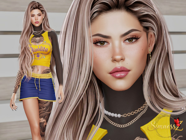 Sims 4 — Marisa Romeo by SimnessZ1 — Marisa is a free spirit who loves meeting new people, discovering new places and