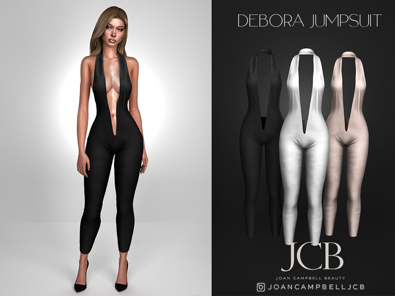 Sims 4 CC DEBORA JUMPSUIT by Joan_Campbell_Beauty_