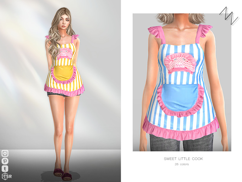 Sims 4 cute fashion CC SWEET LITTLE COOK by ZNsims