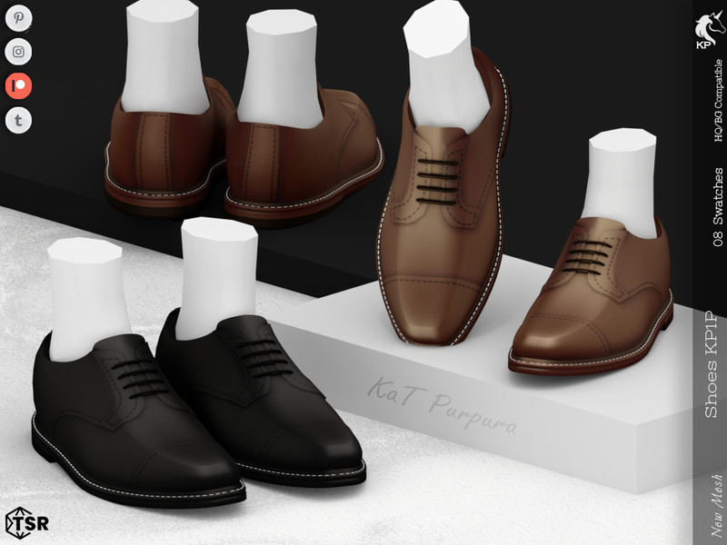 Sims 4 CC Shoes KP1P- Male by KaTPurpura