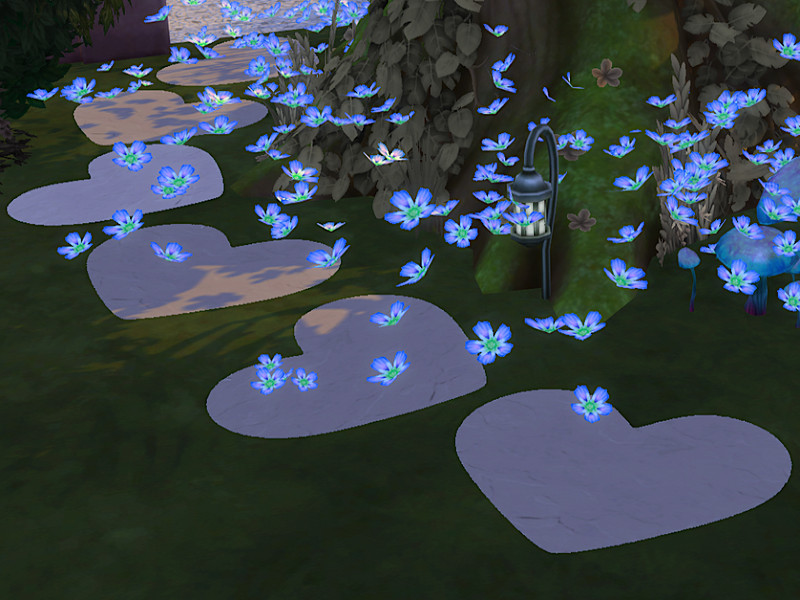Sims 4 CC The Heart Shaped Stepping Stone by Sprinkles91
