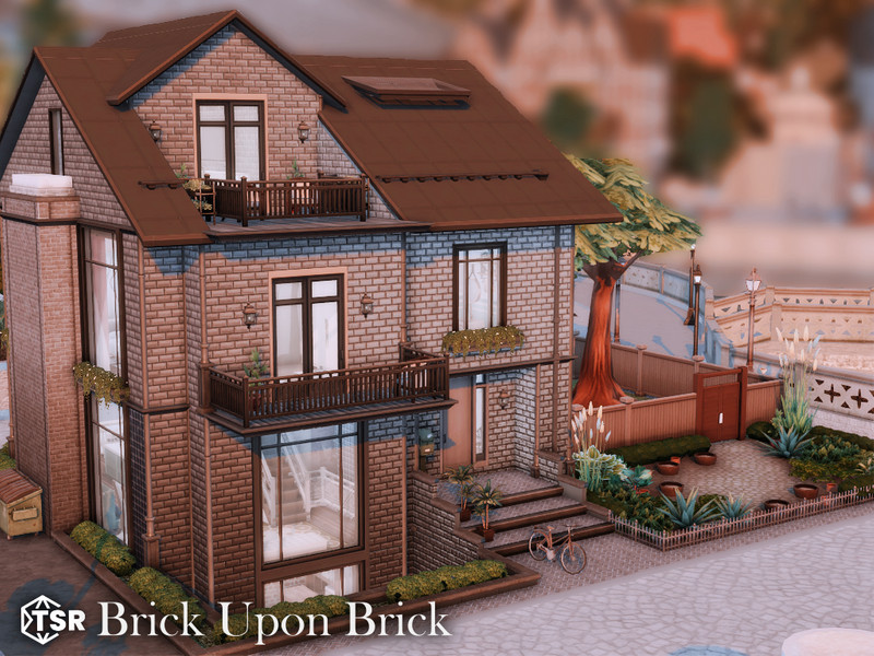 Sims 4 weathered industrial and grunge CC CC Brick Upon Brick l noCC by simZmora