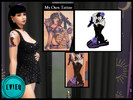Sims 4 — Bre Tattoo Collection: Raven PinUp Tattoo by btaylor19 — Tattoo #18: Raven PinUp Tattoo. Tattoos for Sims based
