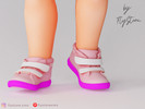 Sims 4 — Toddler Velcro Strap Sneakers by FlyStone — Toddler casual sneakers featuring a rounded toe, padded ankle