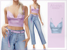 Sims 4 — Athena Top Refreshed by Luminescent-cc — -25 Swatches