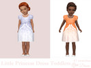 Sims 4 — Little Princess Dress Toddlers by Dissia — Short sleeves cute short dress with lace for toddlers