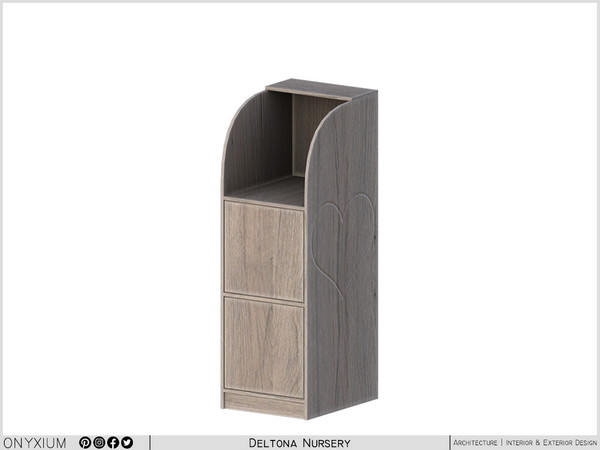 Sims 4 — Deltona Cupboard With Two Drawers by Onyxium — Onyxium@TSR Design Workshop Nursery Collection - Belong To The