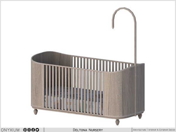Sims 4 — Deltona Crib by Onyxium — Onyxium@TSR Design Workshop Nursery Collection - Belong To The 2026 Year