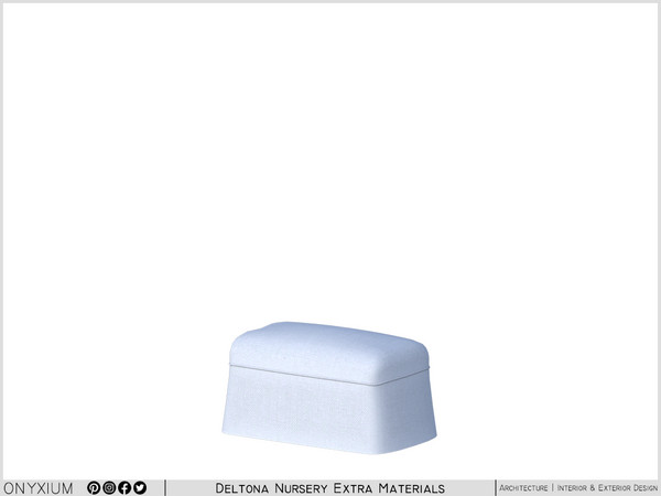 Sims 4 — Deltona Pouf by Onyxium — Onyxium@TSR Design Workshop Nursery Collection - Belong To The 2026 Year
