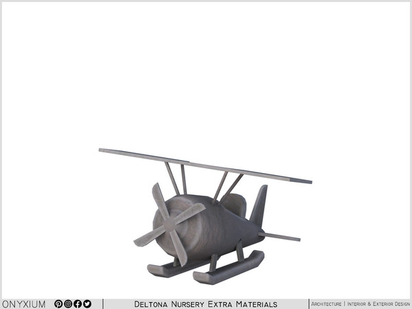 Sims 4 — Deltona Wooden Plane by Onyxium — Onyxium@TSR Design Workshop Nursery Collection - Belong To The 2026 Year