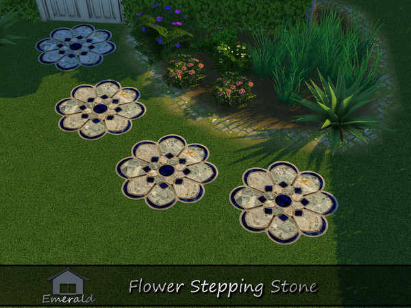 Sims 4 — FlowerSteppingStone6 by Emerald — Flower Stepping Stone will create a perfect walkway and give a charm to your