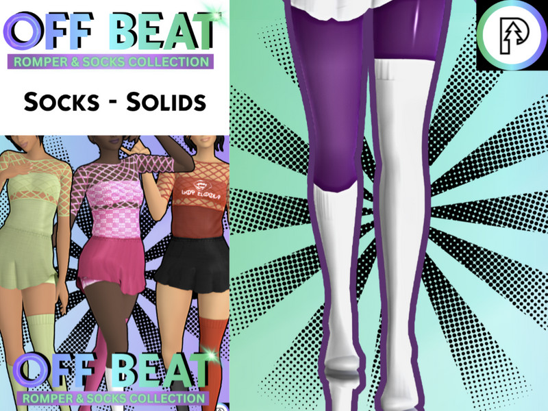 Sims 4 men’s accessory CC OFFBEAT - Mismatch Socks In Love Bomb by PineTreesAndIncense