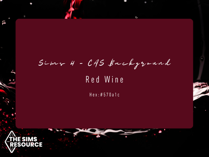 Sims 4 gameplay and utility mod CC Red Wine - CAS Background by XChloe98